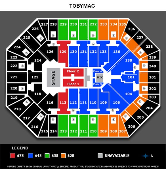 T-mobile Arena Seating Chart With Seat Numbers