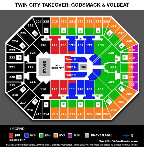 TWIN CITY TAKEOVER starring Godsmack and Volbeat Target Center