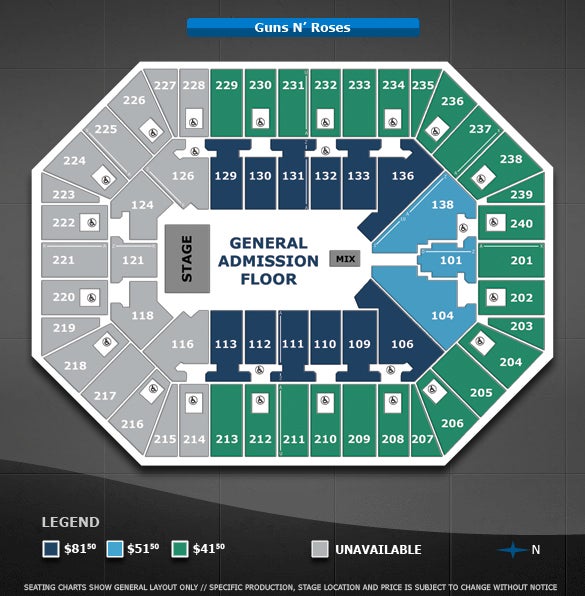 Guns N Roses Target Center